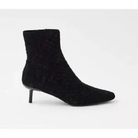 Rag & Bone Women's Rio Mid Boot Woven Leather Suede Ankle Zip Size 7.5 - Picture 7 of 7